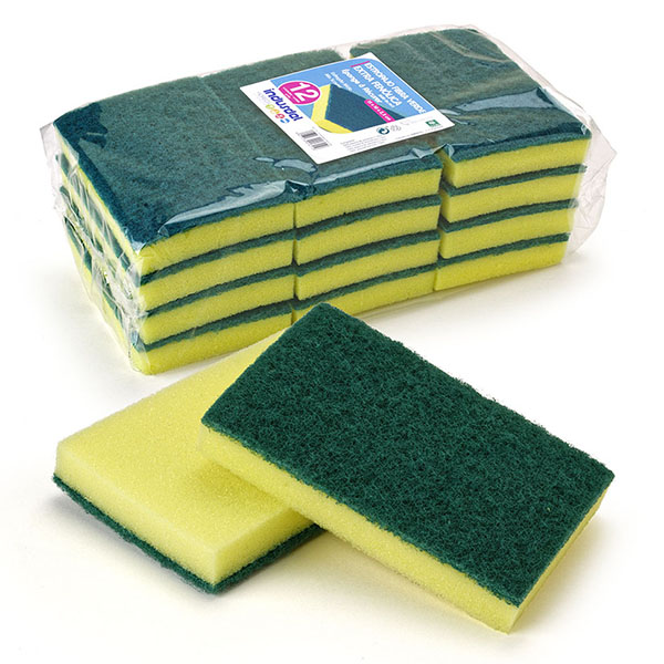 Ref. 1107 - 12 Estropajos mixtos fibra verde extra